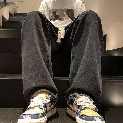 Wide-leg American-style High-street Casual Trousers 