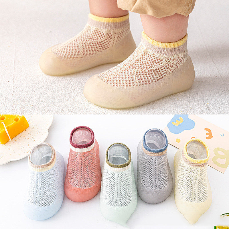 Spring And Summer New Combed Cotton Non-slip Breathable Children's Soft-soled Shoes 