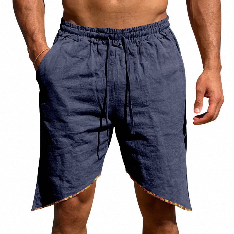 Men's Linen Loose Beach Casual Shorts 