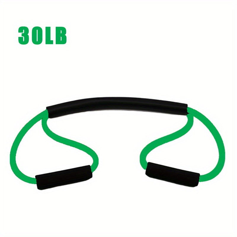 8-Shaped Boxing Tension Belt: Get Fit With Rubber Resistance Band For Men & Women's Outdoor Gym, Karate, Boxing, Yoga & Pilates Training!
