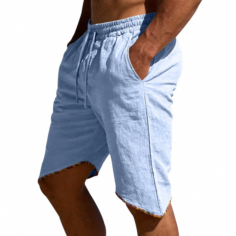 Men's Linen Loose Beach Casual Shorts 