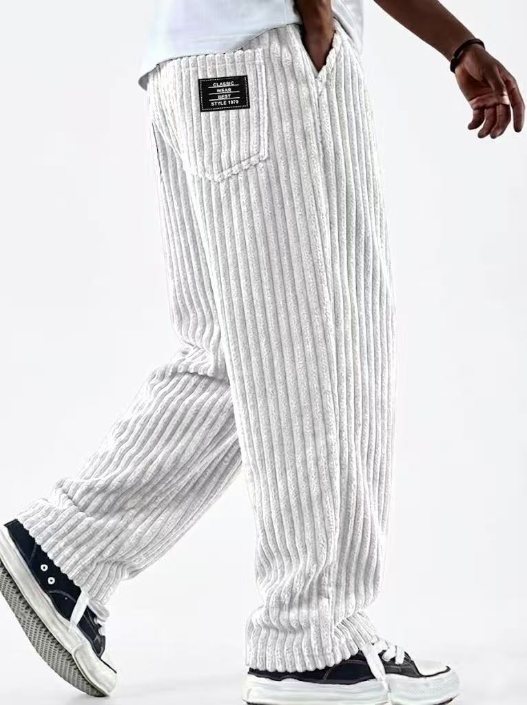 New Men's Retro Vertical-striped Corduroy