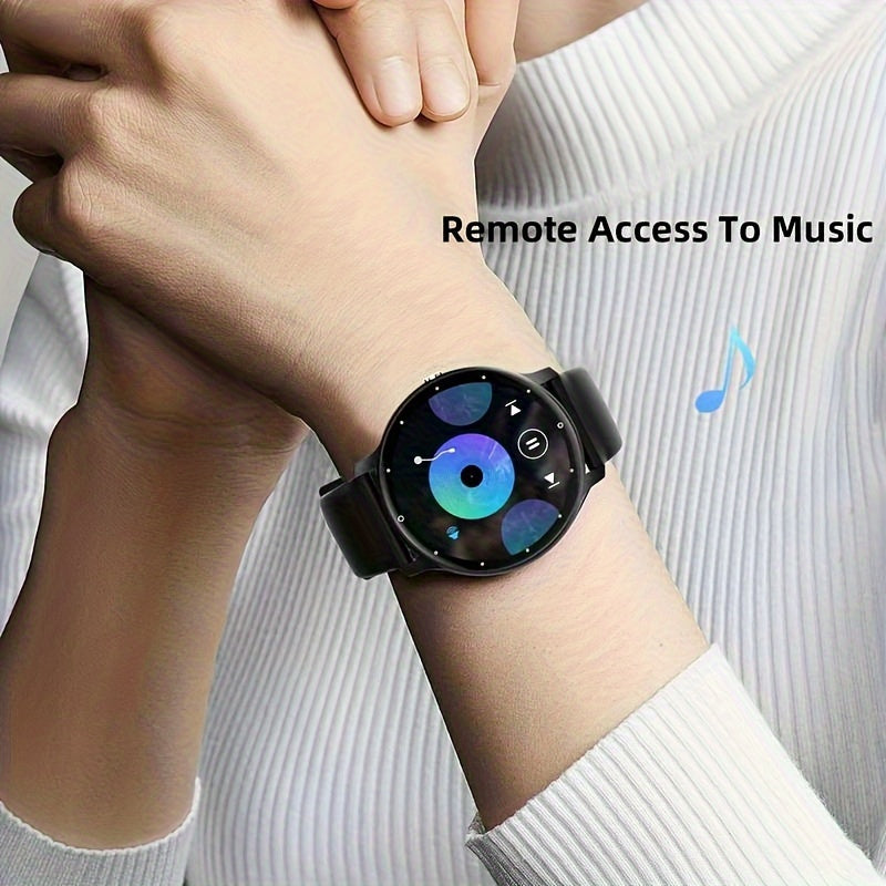 Smart Watch with Wireless Calling & Dial, Multi-Sport Tracker, Customizable Wallpaper, Fitness Monitor - Compatible with iPhone/Android