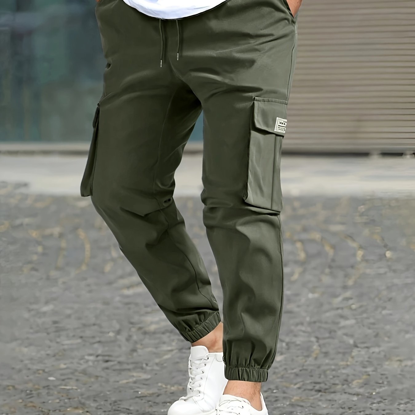 Mens Camouflage Cargo Pants - Comfortable Cotton Blend, Multi-Pocket Design, Ideal for Casual Outdoor Settings & Streetwear