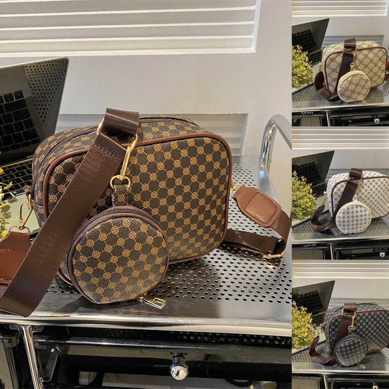Vintage Pattern Crossbody Bags For Women Shoulder Shell Bag Trend Small Purse And Handbag Luxury Designer Female Square Bag Women's Bag 