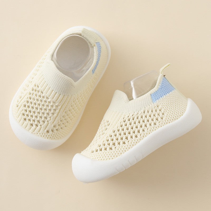 Baby Toddler Shoes Soft Bottom Non-slip Lightweight Flying Woven Shoes 