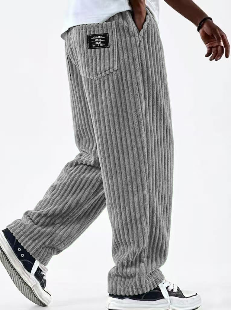 New Men's Retro Vertical-striped Corduroy