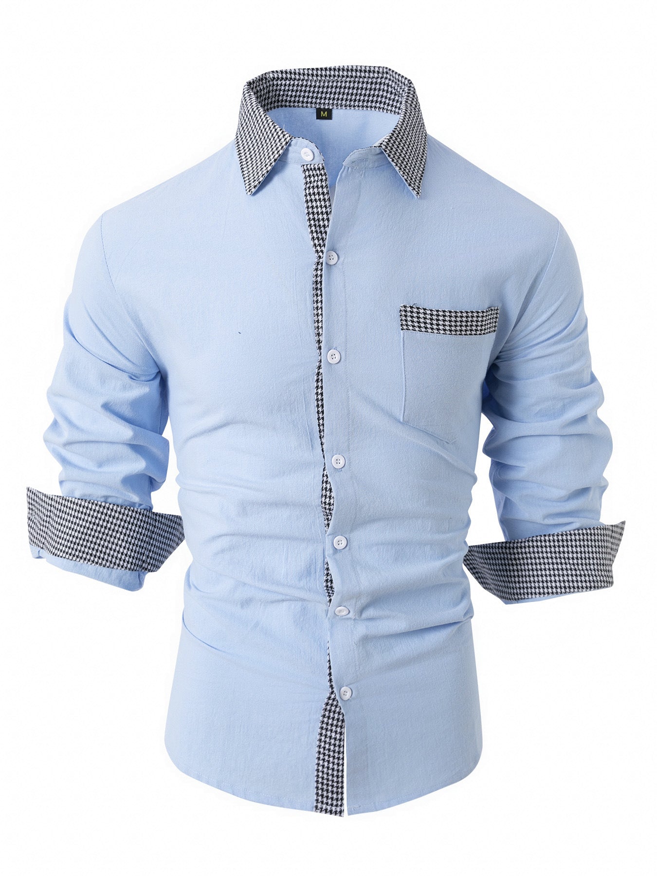 Mens Casual Long-sleeve Shirt 