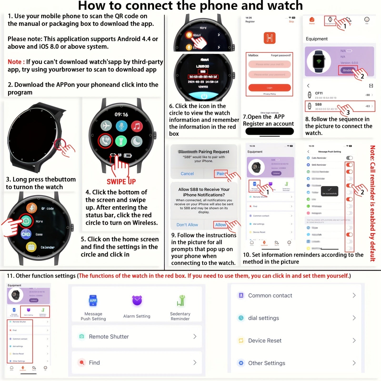 1pc Hailiases Smart Watch 1.39'' Full Touch Screen, Sleep Tracker, Wireless Calling, Music Control, 100+ Sports Modes, AI Voice Control, Fitness Bracelet, Rechargeable 200mAh Battery, Non-Waterproof, Compatible with Android/i