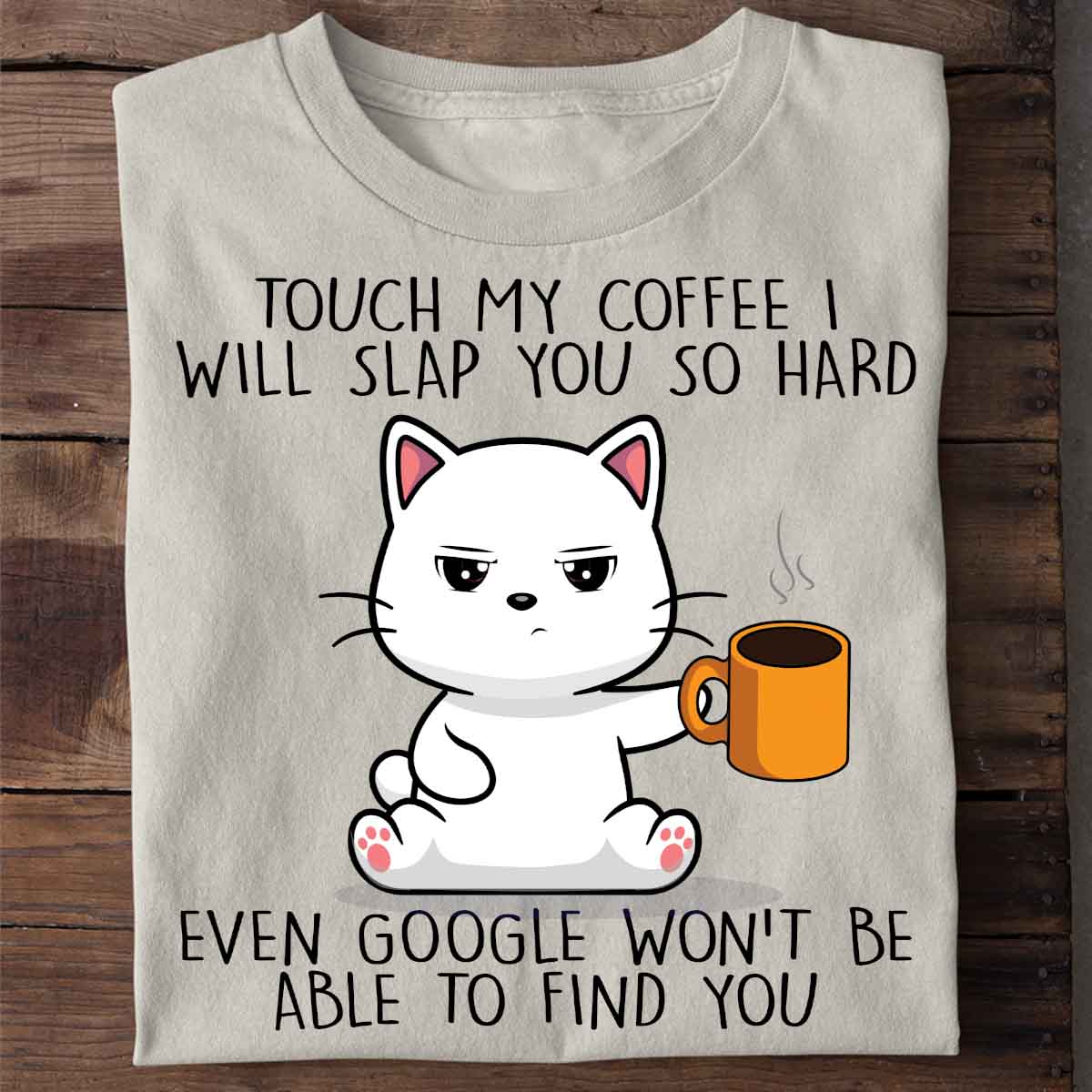 The Cat Drinking Coffee Print Short-sleeved Team Jersey European And American Fabrics 