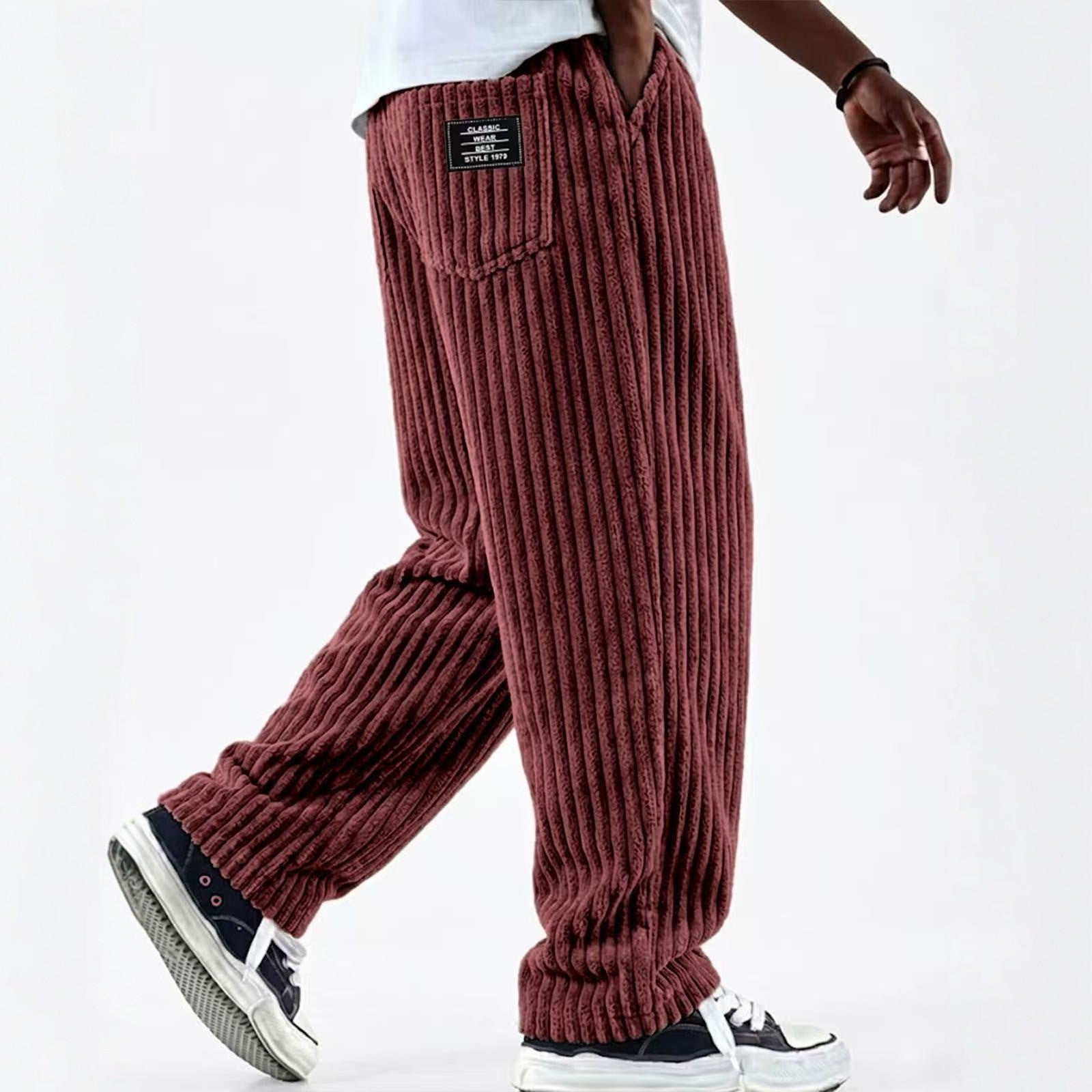 New Men's Retro Vertical-striped Corduroy