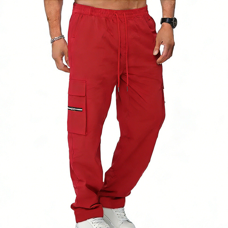 Outdoor Loose Men's Multi-Pocket Casual Sports Pants 
