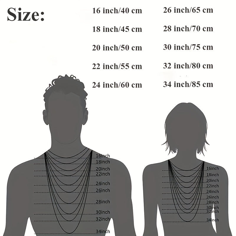 1pc Titanium Steel Round Snake Bone Necklace Fashion Accessories For Men And Women