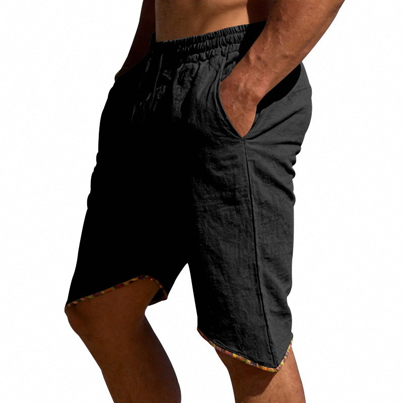 Men's Linen Loose Beach Casual Shorts 