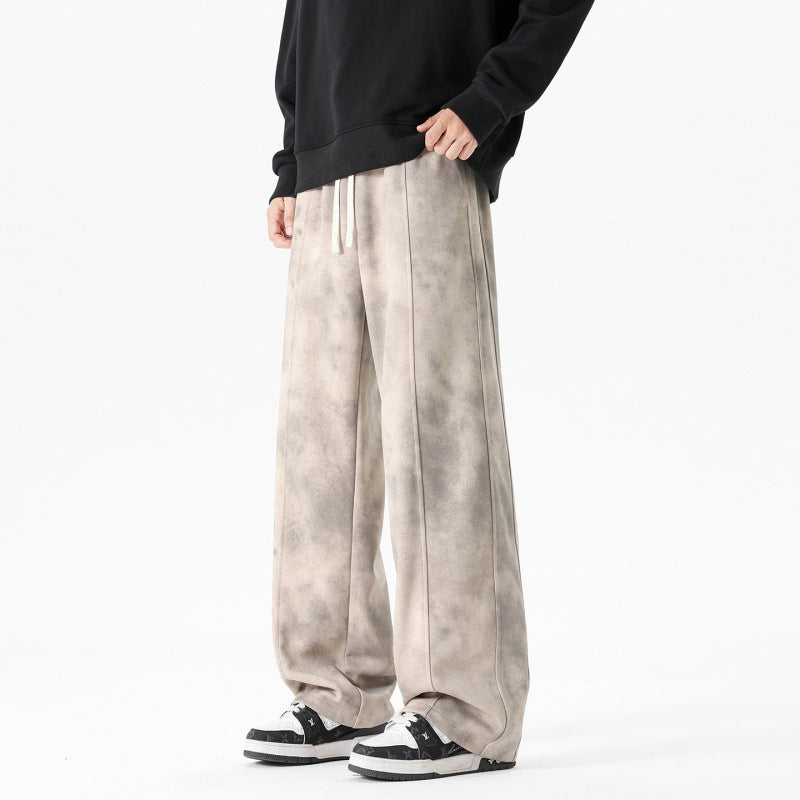 Men's Retro Casual Loose Wide-Leg Pants 