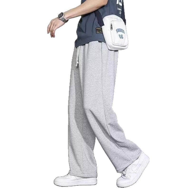 Wide-leg Sweatpants Mens Workwear Casual Long Pants 