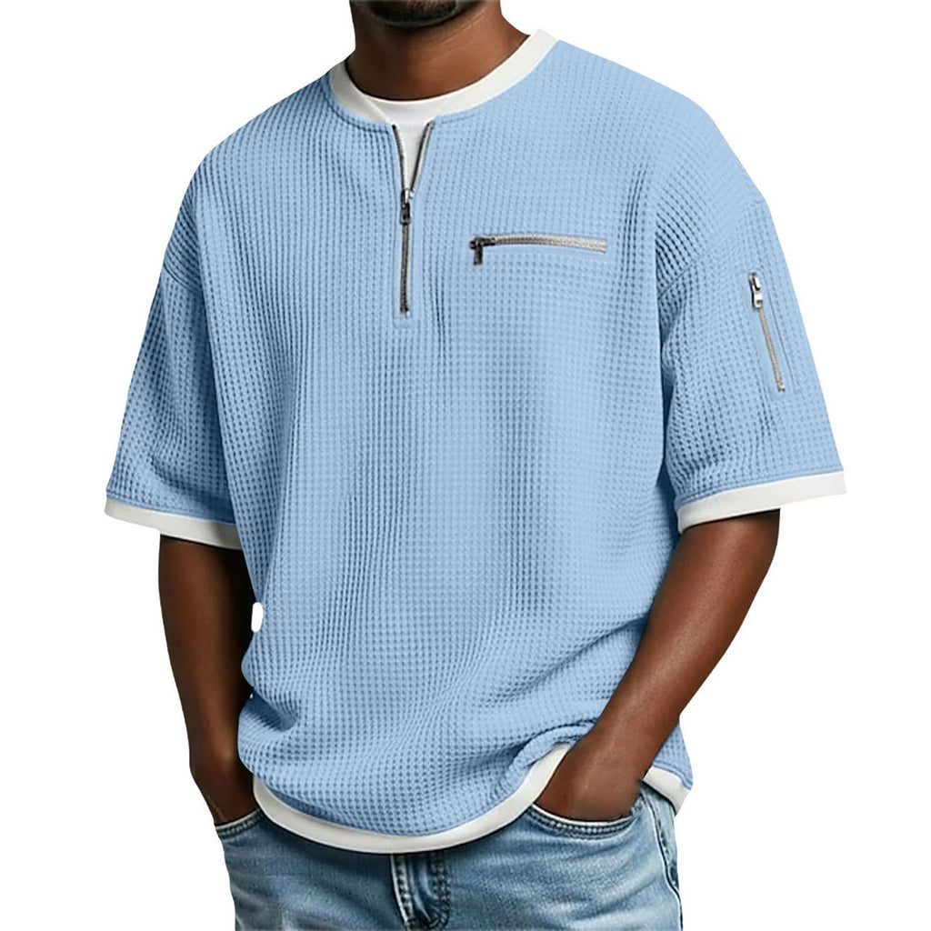Men's Short-sleeve Polo Shirt Casual And Loose-fitting T-shirt 