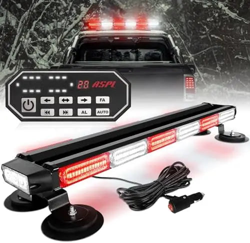 26inch 126 LED Emergency Rooftop Strobe Lights Bar Double Side Warning Hazard Snow Plow Flashing Light Traffic Light