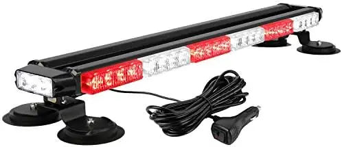 29.5Inch 54 LED Strobe Light Bar Double Side Flashing High Intensity for Emergency Warning Magnetic Base Safety Construction