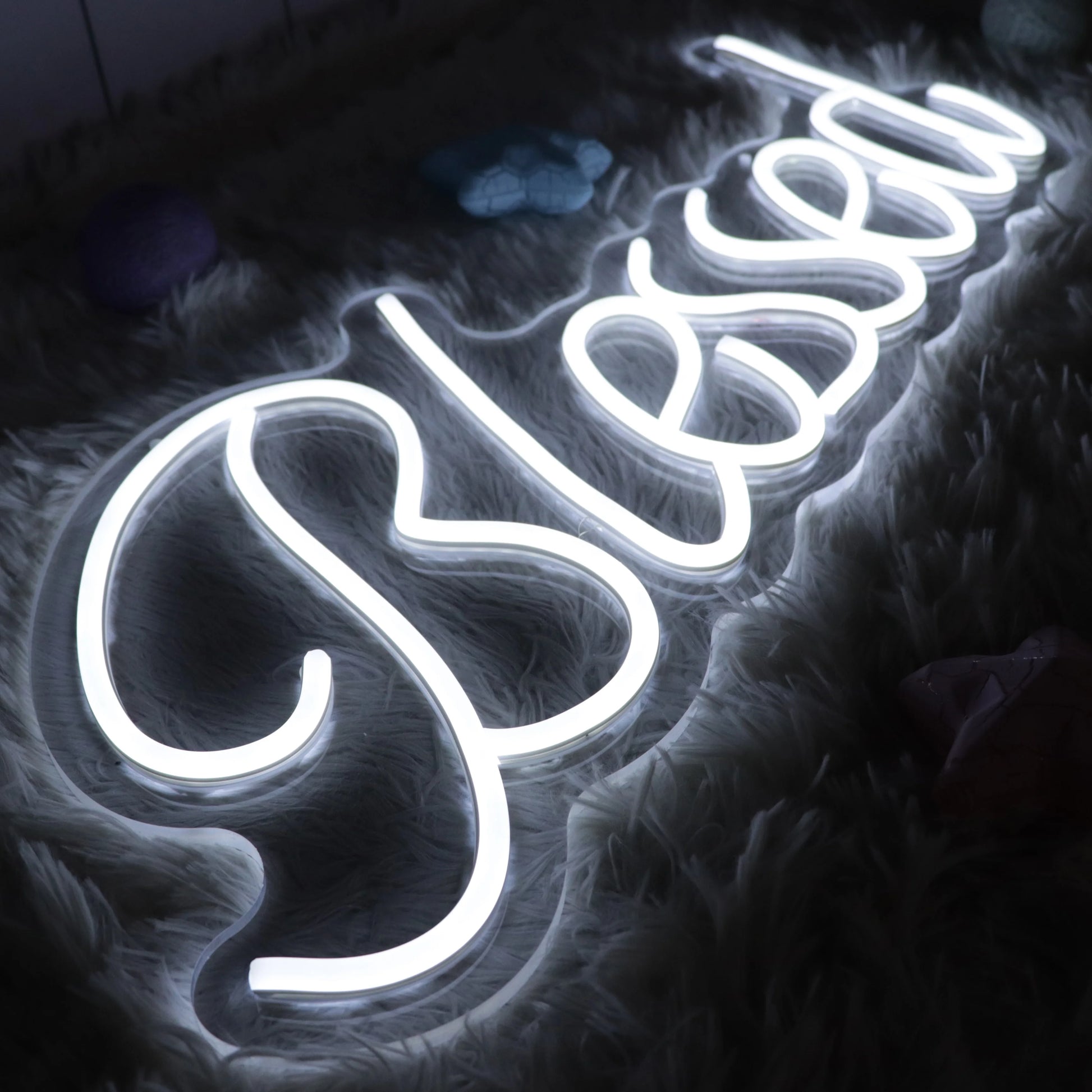 Blessed Letter Sign Atmosphere Light Neon Sign Custom Logo Neon Signage Illuminated Signs Manufacturer