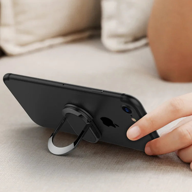 360 Degree Rotate Slim Metal Thin Finger Hand Back Grip Loop Kickstand for iphone Case Magnetic Cell Phone Ring Holder Stand