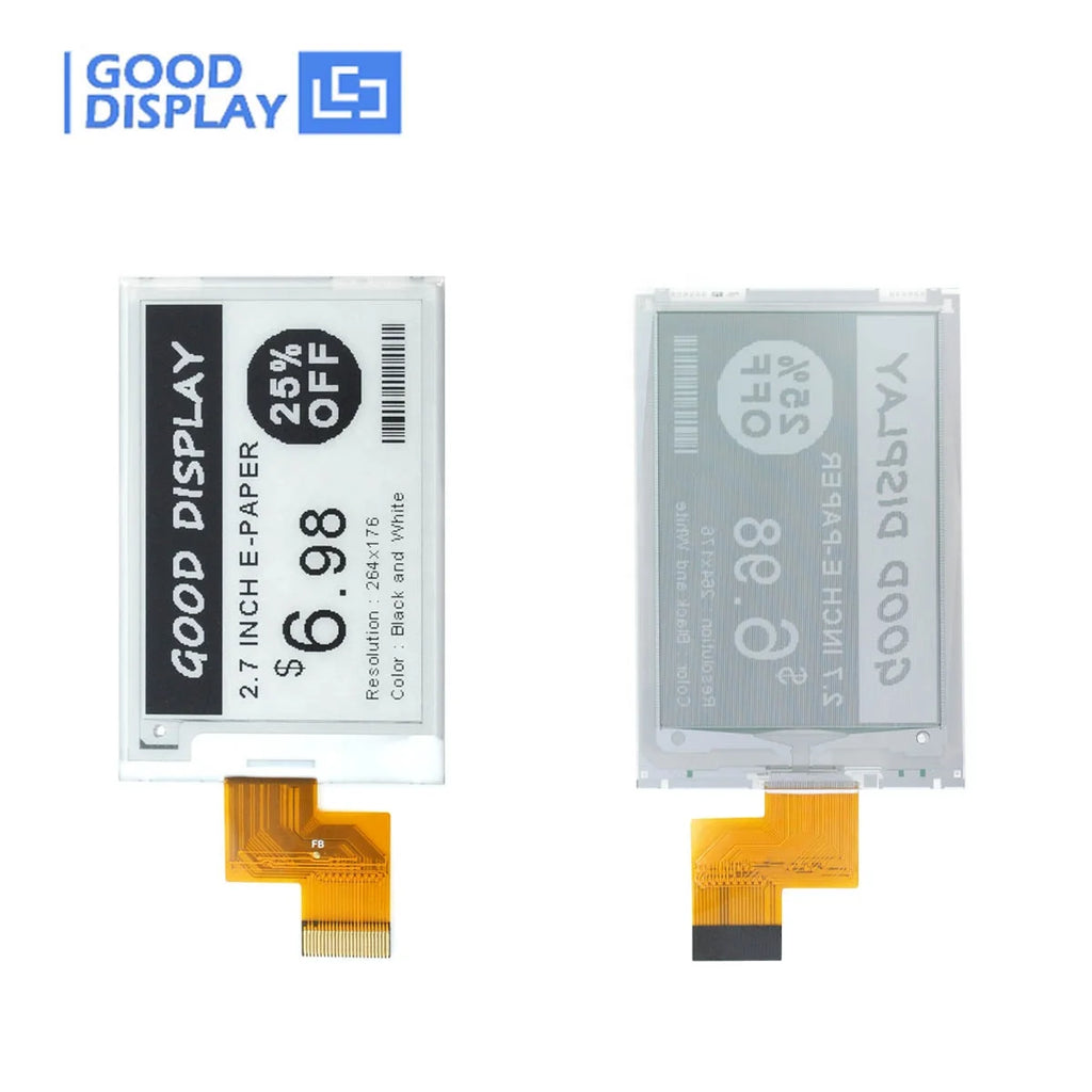 2.7 Inch 264x176 Electronic Eink Price Screen Tag Fast Refresh Epaper Display