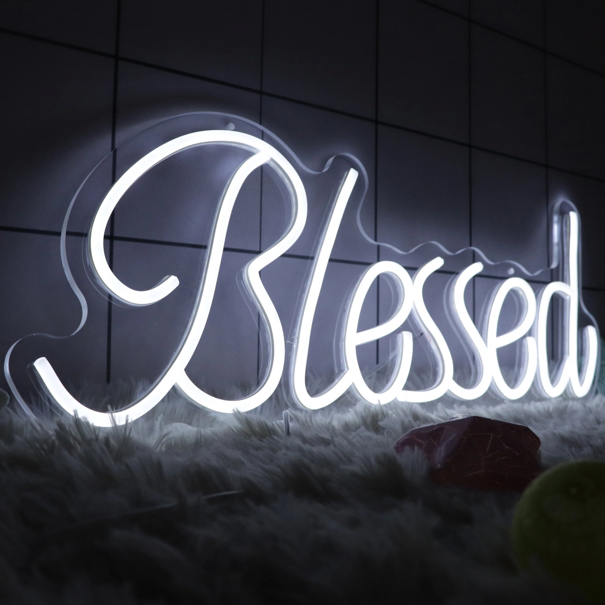 Blessed Letter Sign Atmosphere Light Neon Sign Custom Logo Neon Signage Illuminated Signs Manufacturer