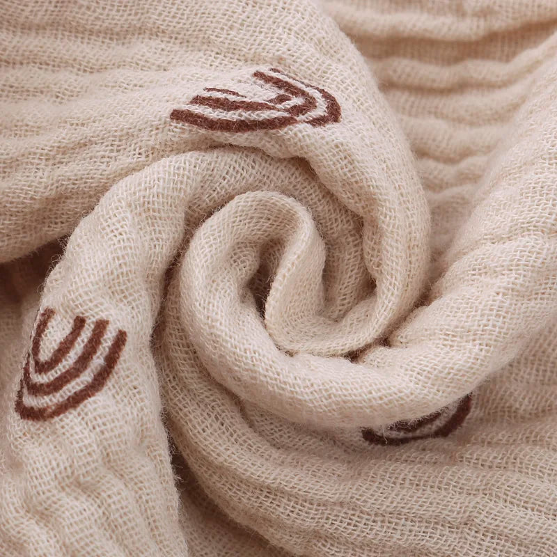 Baby Cotton Bib Crepe Ruffled Bib Saliva Towel Bandana Burp Cloth Girls Babies Accessories Newborn Slabber Absorbent Cloth  Bib