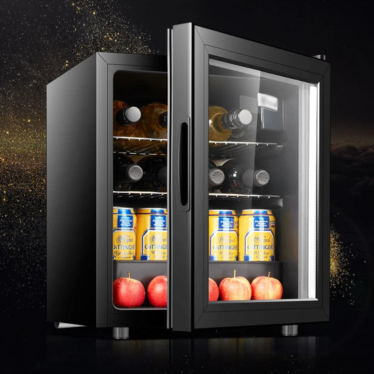 6 Bottles Electronic Small Wine Cooler Single Zone Wine Chiller 13l Hot Sell Red Wine Fridge Refrigerator