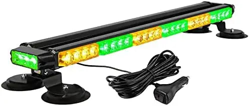 29.5Inch 54 LED Strobe Light Bar Double Side Flashing High Intensity for Emergency Warning Magnetic Base Safety Construction