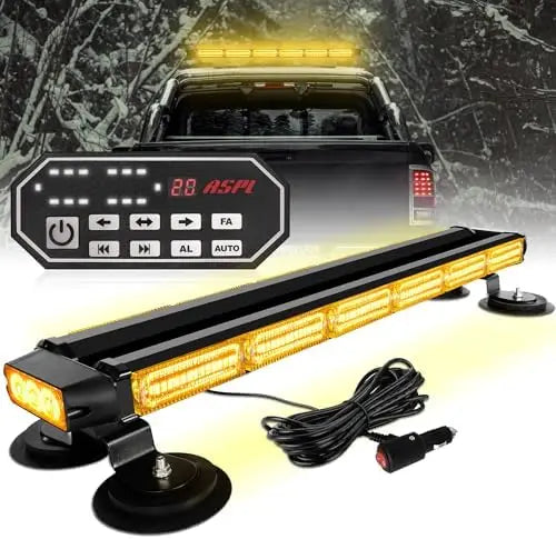 26inch 126 LED Emergency Rooftop Strobe Lights Bar Double Side Warning Hazard Snow Plow Flashing Light Traffic Light