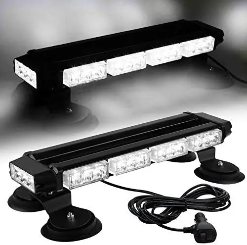 16.8 Inch LED Light Bar High Intensity Emergency Hazard Warning Beacon Lights 26 Flashing Modes Green White