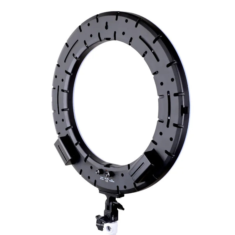 18-Inch Battery Compartment Dimmable Ring Light 45cm 3 Color for Selfie & Live Streaming Photographic Lighting