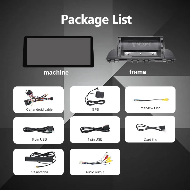 12.3 Inch 7862 9863 Android 12 QLED Carplay Screen for MAZDA AXELA 2014-2019 Stereo Multimedia 8+256G Auto Stereo Video Player