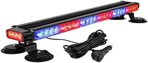 29.5Inch 54 LED Strobe Light Bar Double Side Flashing High Intensity for Emergency Warning Magnetic Base Safety Construction