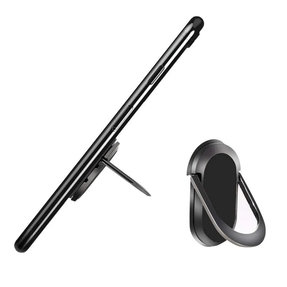 360 Degree Rotate Slim Metal Thin Finger Hand Back Grip Loop Kickstand for iphone Case Magnetic Cell Phone Ring Holder Stand