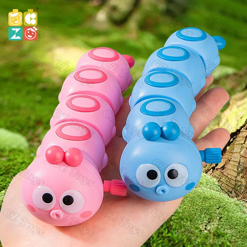 Amazons Hot Sale Funny Wind up Toys Cartoon Animals Clockwork Crawling Toy Caterpillar for Baby Gifts Kawaii Inchworm Kids Toys