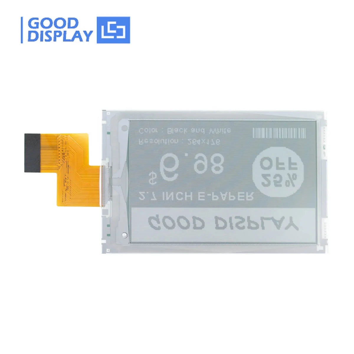 2.7 Inch 264x176 Electronic Eink Price Screen Tag Fast Refresh Epaper Display