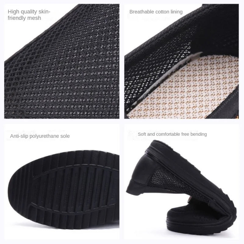 Men's Shoes 2025 Summer Casual Sneakers Breathable Mesh Chunky Sole Affordable Free Shipping