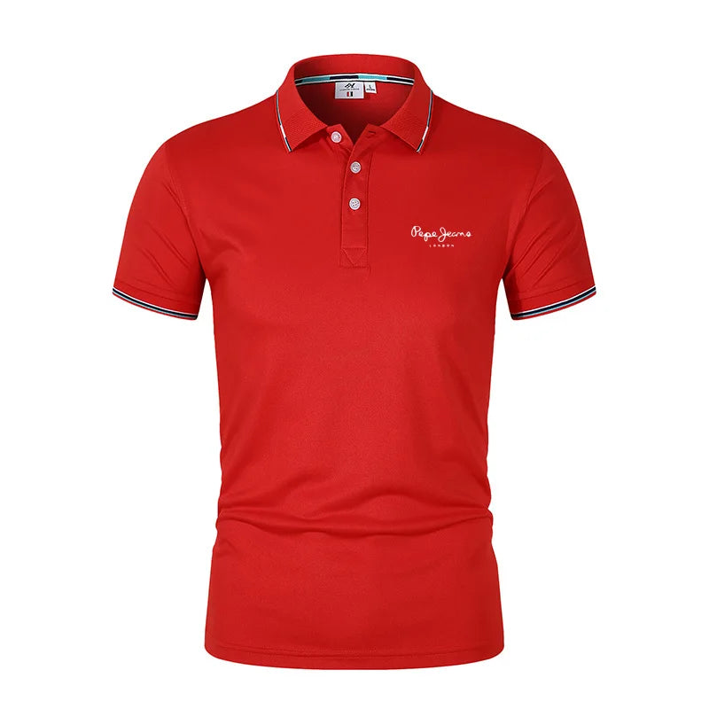 Simple custom men's polo short sleeved shirt 2025