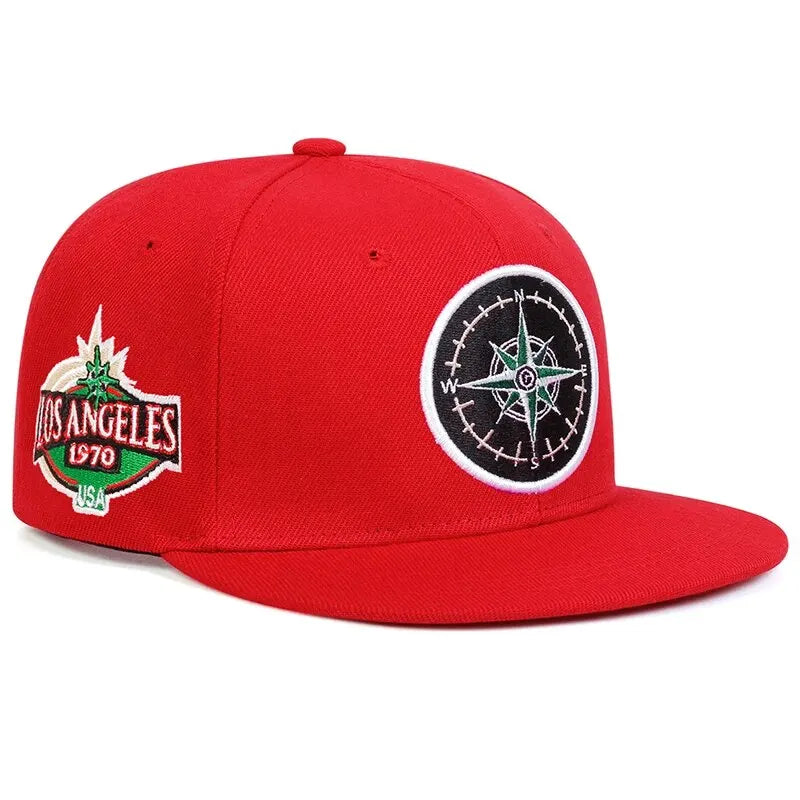 Unisex Compass Embroidery Hip-Hop Hats Spring Autumn Outdoor Adjustable Casual Baseball Caps Sunscreen Hat 