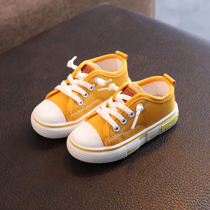 2025 New Children's Canvas Shoes Fashion Baby Board Shoes Girls' Breathable Single Shoes Boys' Casual Shoes