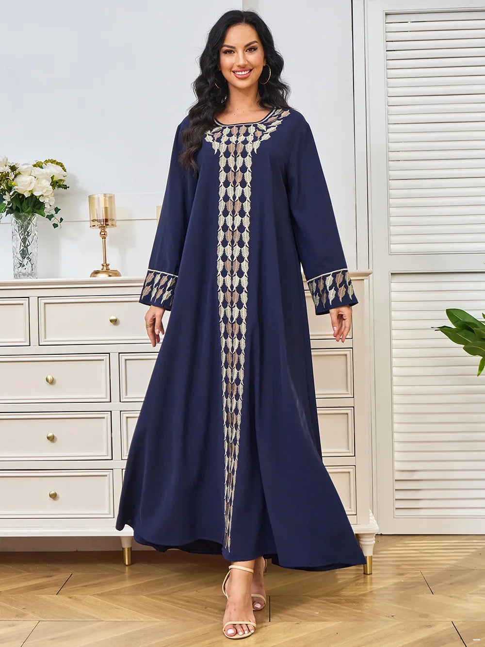 Ramadan Morocco Kaftan Eid Muslim Abaya for Women Dubai Party Dresses Embroidery Jalabiya Vestidos Islam Arab Long Robe Abayas