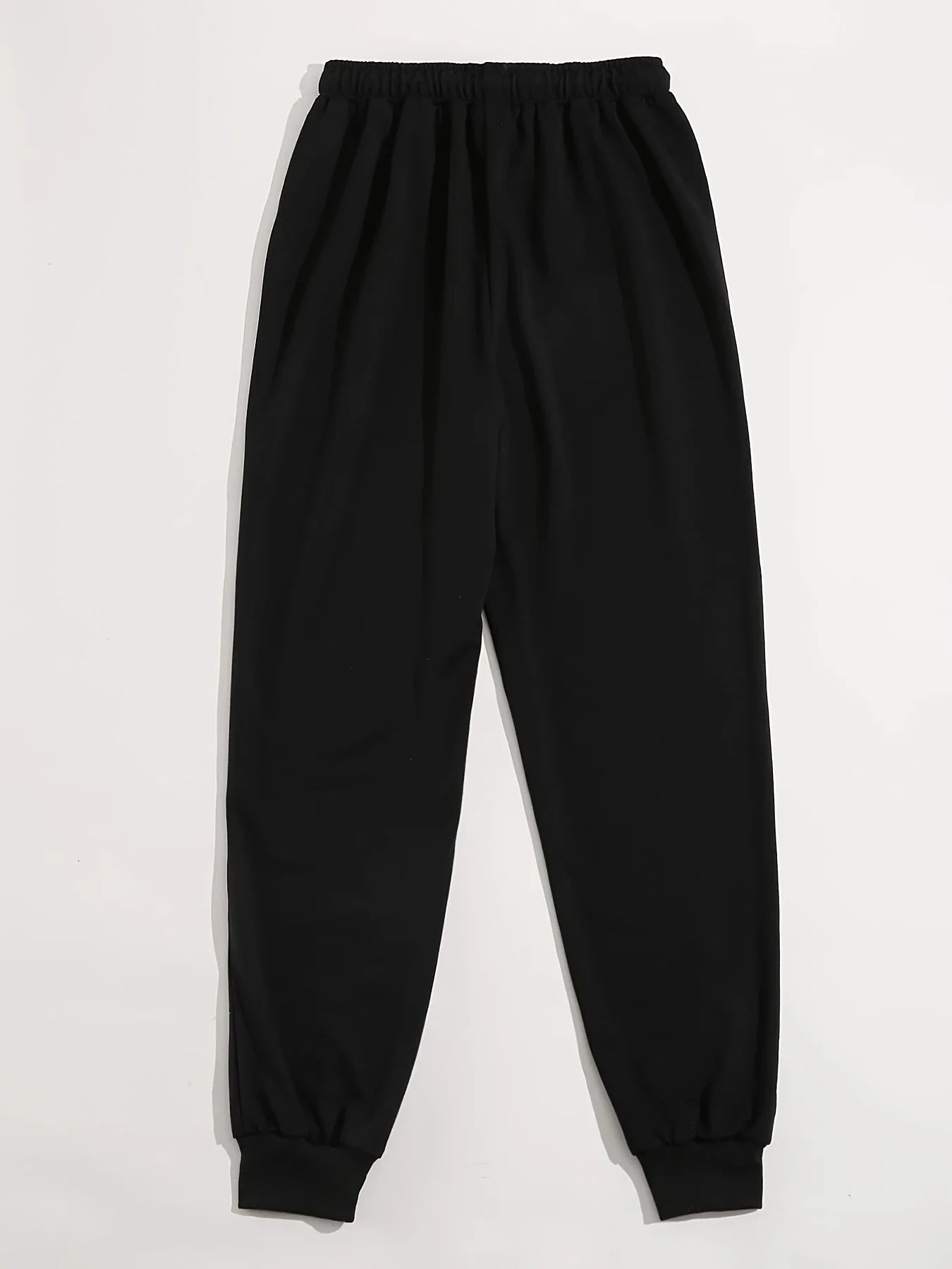 Butterfly Letter Printing Women's Elastic Waist Pants Comfortable Drawstring Long Pant Fashion Casual Female Sports Sweatpants