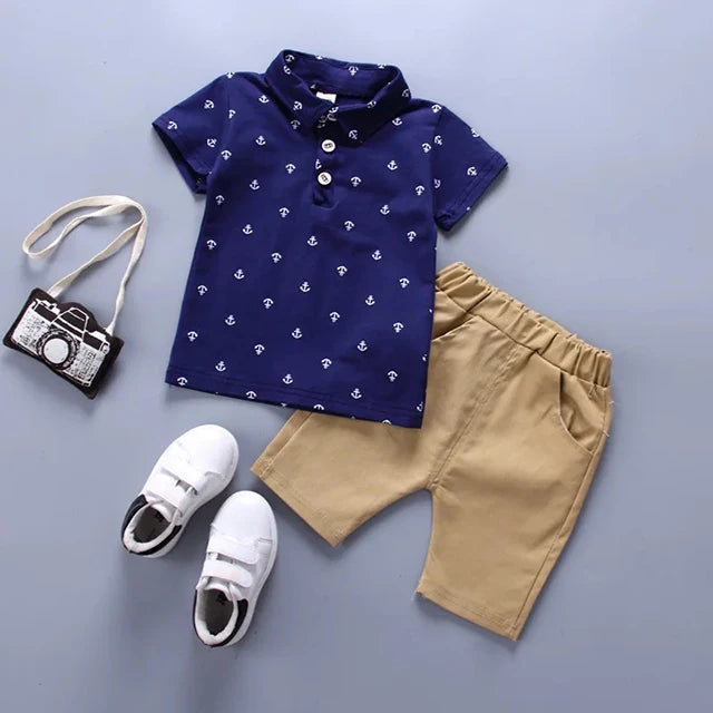 Summer Boys Clothes Sets Kids T-shirt+shorts 2pcs Baby Toddler Outfit Sport Suit 1 2 3 4 Years Boys Costume Children Clothing