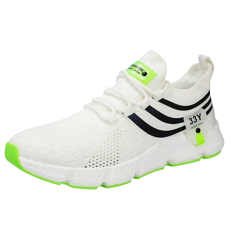 Men's Shoes Sports Shoes 2025 Summer New Mesh Breathable Running Shoes Soft Sole Shock-absorbing Running Shoes Lightweight Shoes