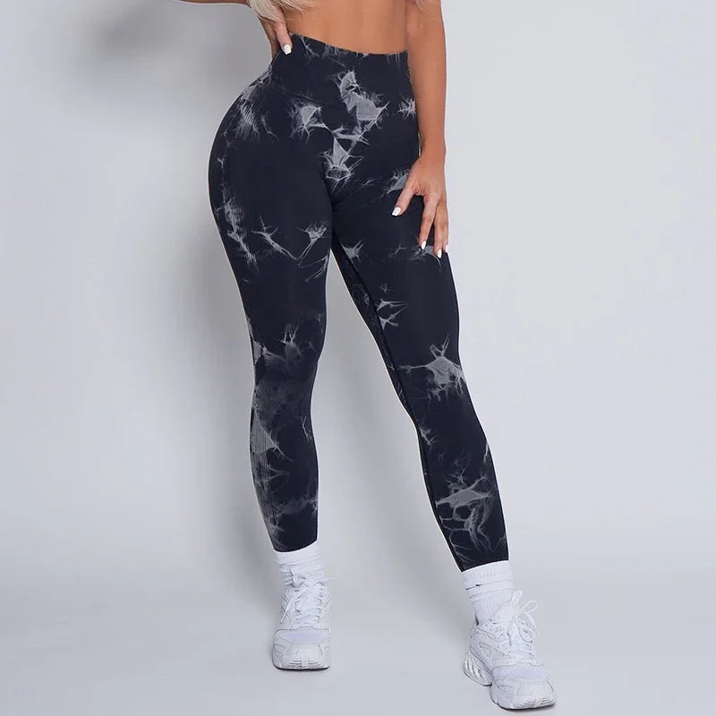 2025 Brand Bum Seamless Leggings Women Bubble Gum Tie Dye Lightning Marble Pants Leggings Gym Workout Fitness Leggings