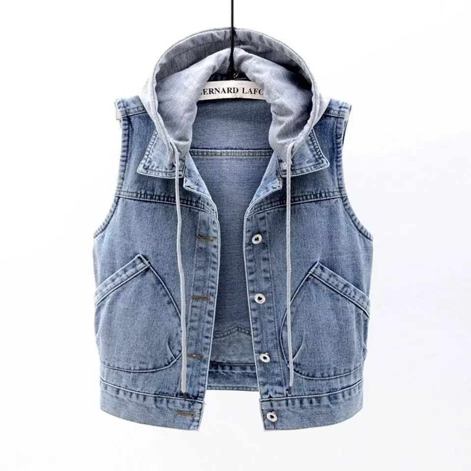 New Denim Vest Women's Spring Autumn Clothes
