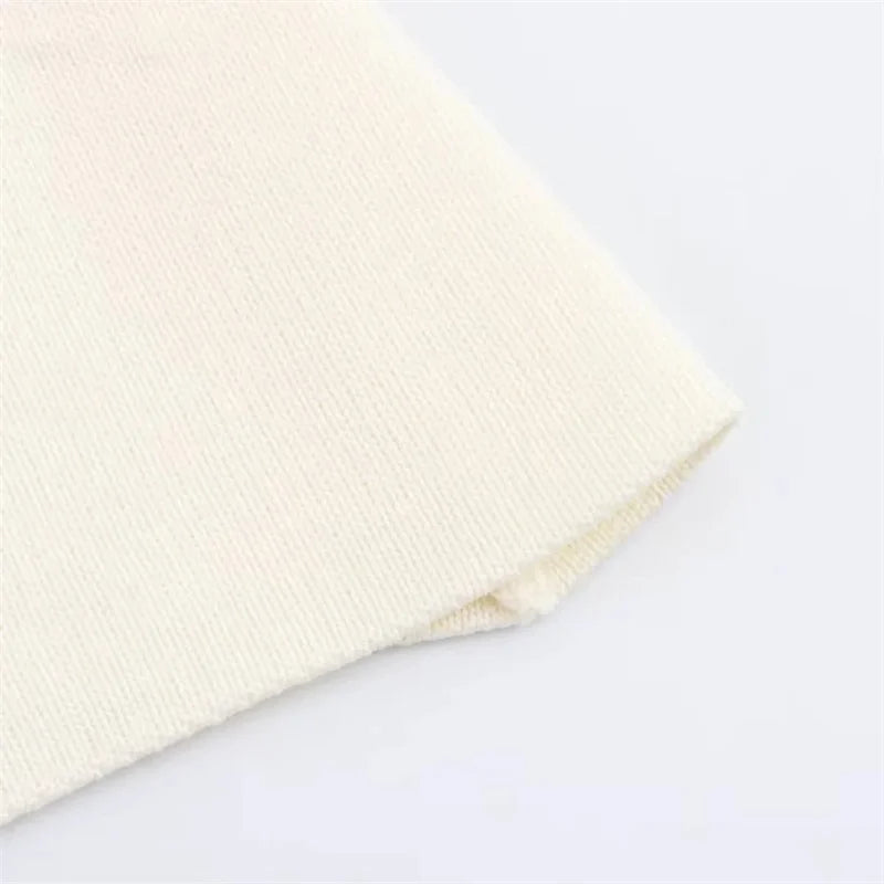 TRAF 2024 Woman Knit Vest Top Female Button Sleeveless Vest Women Summer Knitted Women's Tailored Vest Elegant Woman Coat