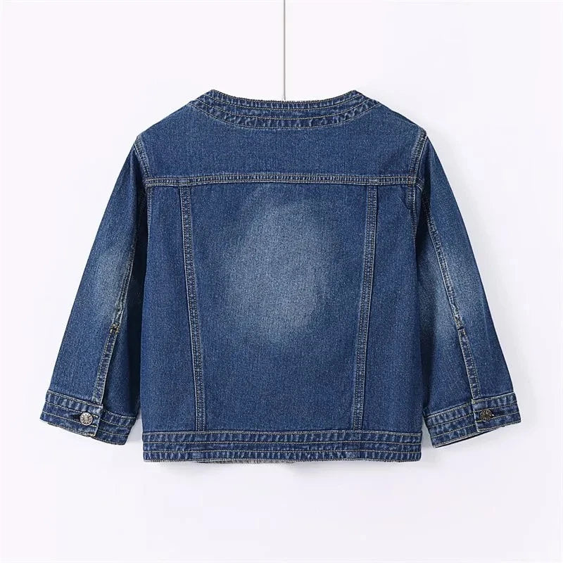 Women's Summer New Spring Short Loose Split Sleeve Denim Coat Jackets